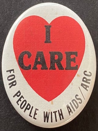 Cat.No: 324664 I Care for people with AIDS/ARC [pinback button