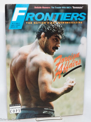 Cat.No: 324885 Frontiers: the Nation's Gay Newsmagazine; vol. 12, #23, March 11-25, 1994:...