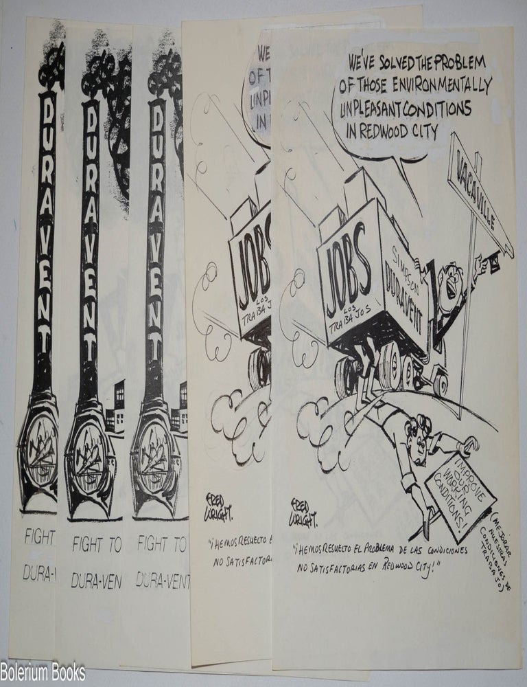 Cat.No: 324896 [Lot of political cartoon handbills based out of Redwood City labor struggles]