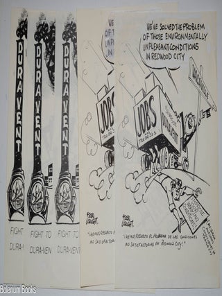 Cat.No: 324896 [Lot of political cartoon handbills based out of Redwood City labor struggles