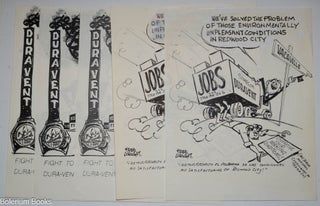 Cat.No: 324896 [Lot of political cartoon handbills based out of Redwood City labor struggles