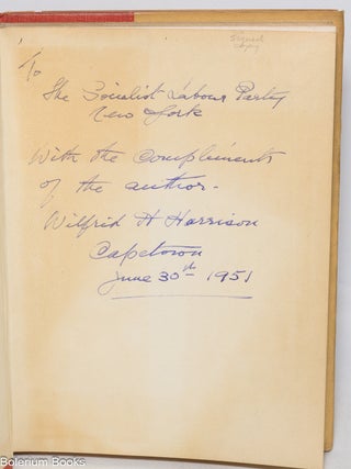 Memoirs of a socialist in South Africa, 1903-1947