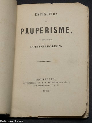 Extinction du paup&eacute;risme.