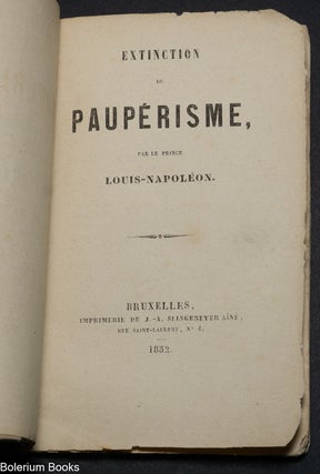 Extinction du paupérisme.