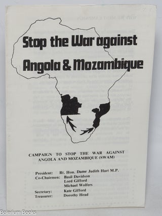 Cat.No: 325355 Stop the war against Angola & Mozambique