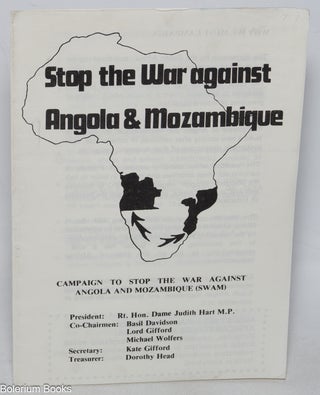 Cat.No: 325355 Stop the war against Angola & Mozambique