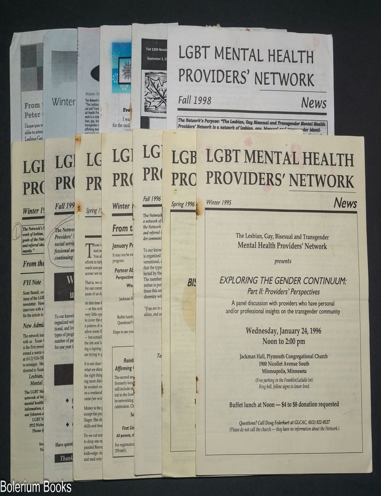 Cat.No: 325436 LGBT Mental Health Providers' Network News [12 issue broken run