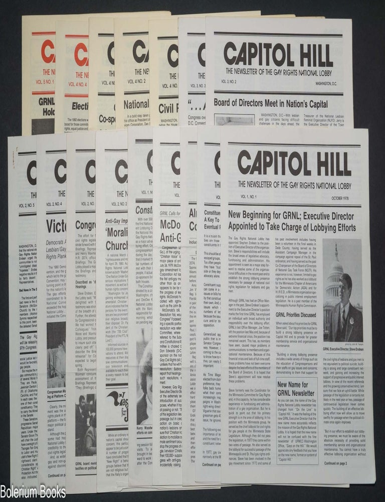 Cat.No: 325444 Capitol Hill: the newsletter of the Gay Rights National Lobby