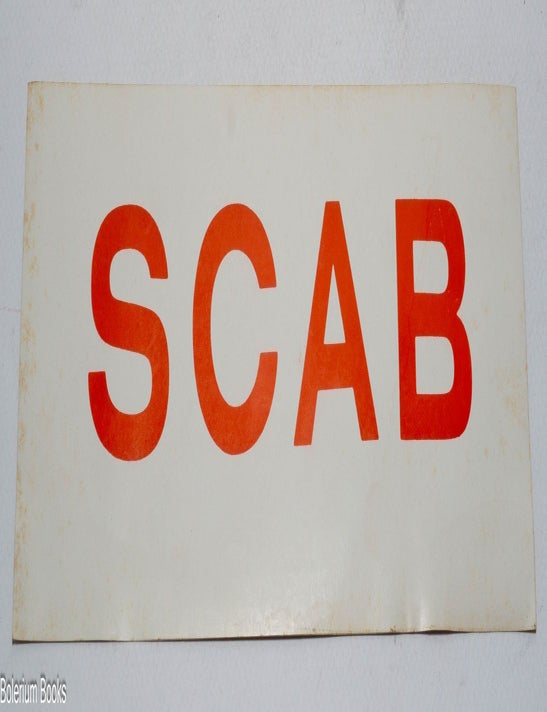 Cat.No: 325609 Scab [bumper sticker]