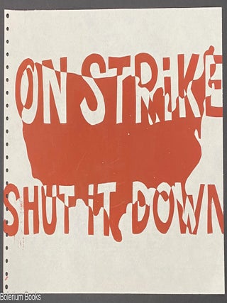Cat.No: 325704 On strike / shut it down [screenprint poster
