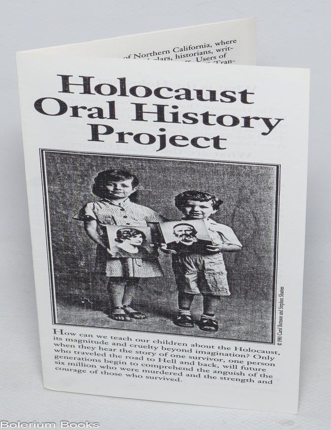 Cat.No: 325817 Holocaust Oral History Project