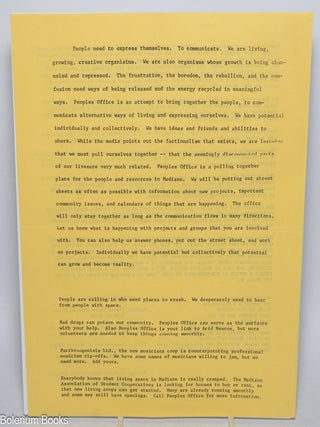 Cat.No: 326008 [Handbill for calendar events of various counter-culture collectives in...