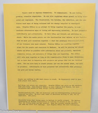 Cat.No: 326008 [Handbill for calendar events of various counter-culture collectives in...