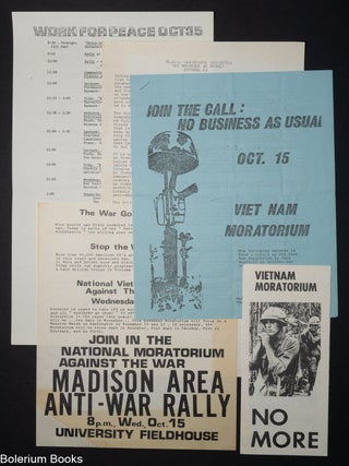 Cat.No: 326050 [Collection of five handbills from the Vietnam Moratorium action on...