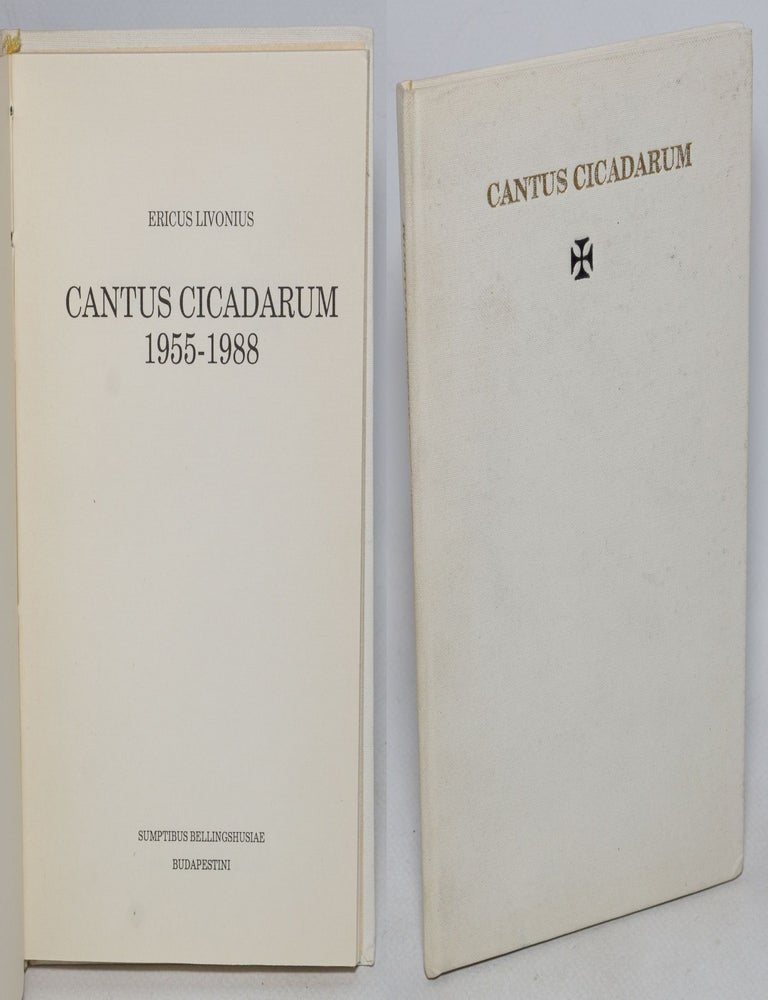 Cat.No: 326278 Cantus Cicadarum 1955-1988. Erics Livonius, aka Eric Johnson aka Vladimir Sparinsky.
