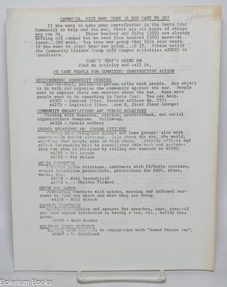 Cat.No: 326722 Cambodia, Viet Nam: What do you want to do? [handbill