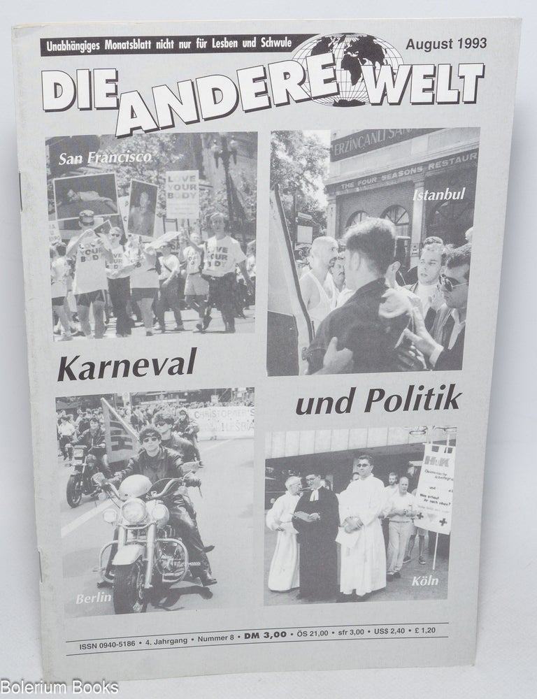 Cat.No: 326891 Die Andere Welt: unabh&auml;ngiges monatsblatt nicht n&uuml;r fur lesben und