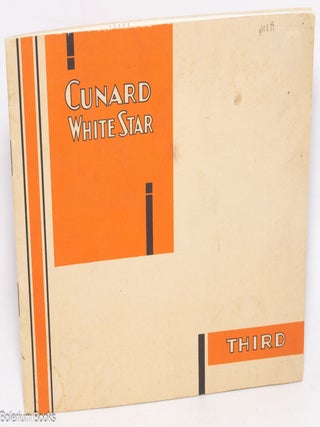 Cat.No: 327295 Cunard White Star. Third
