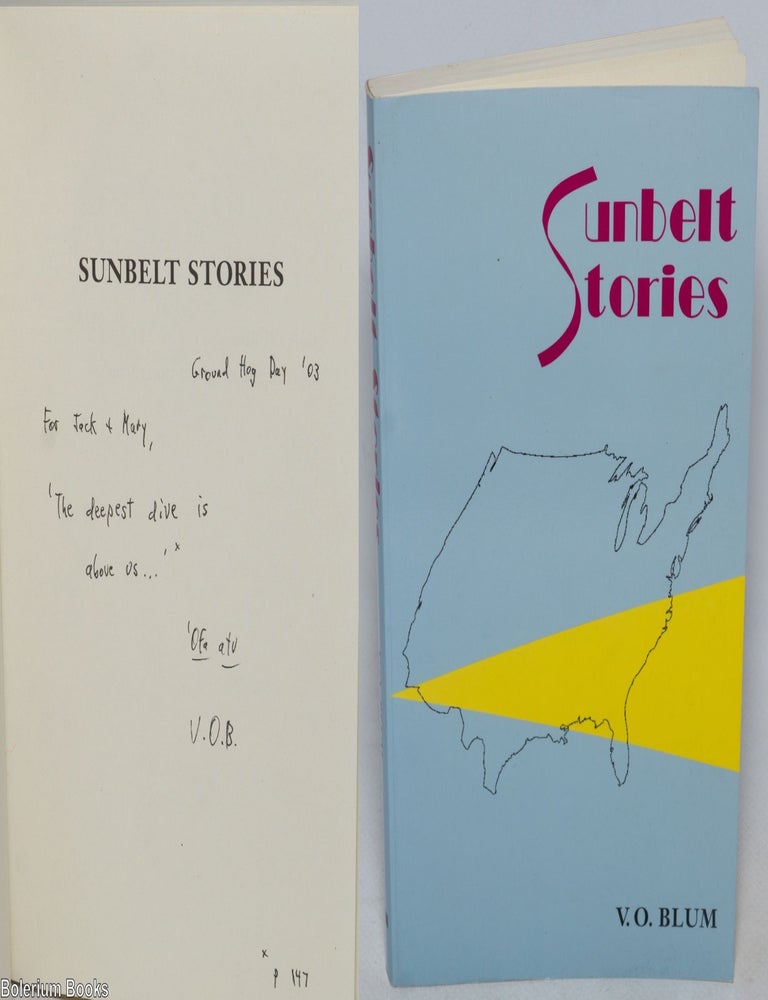 Cat.No: 327396 Sunbelt stories. V. O. Blum.