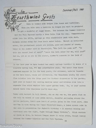 Cat.No: 327695 Hearthwind Gusts. Summer/Fall 1981