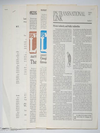 Cat.No: 327761 IPS Transnational LINK, [three issues], January 1975 Number 5...