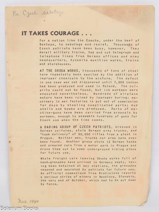 Cat.No: 327798 It takes courage