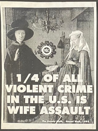Cat.No: 328144 1/4 of all violent crime in the US is wife assault [poster