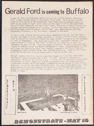 Cat.No: 328153 Gerald Ford is coming to Buffalo [handbill
