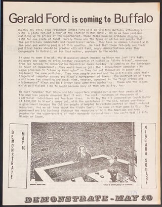 Cat.No: 328153 Gerald Ford is coming to Buffalo [handbill