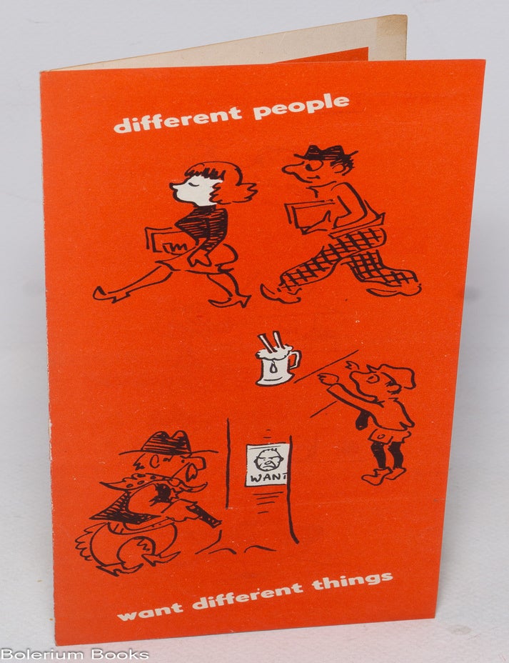 Cat.No: 328287 Different people want different things...