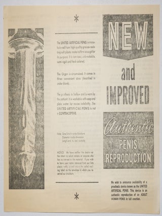 Cat.No: 328478 New and improved, authentic penis reproduction [brochure