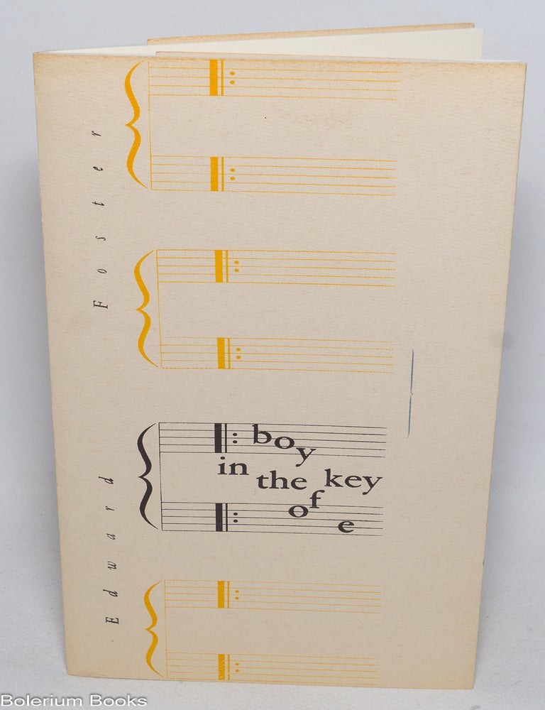 Cat.No: 329069 Boy in the Key of E. Edward Foster.