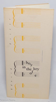 Cat.No: 329069 Boy in the Key of E. Edward Foster