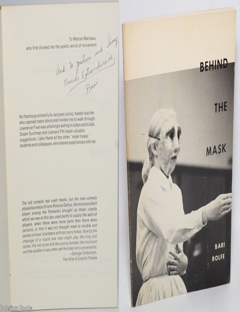 Cat.No: 329078 Behind the Mask [inscribed & signed]. Bari Rolfe.