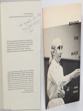 Cat.No: 329078 Behind the Mask [inscribed & signed]. Bari Rolfe