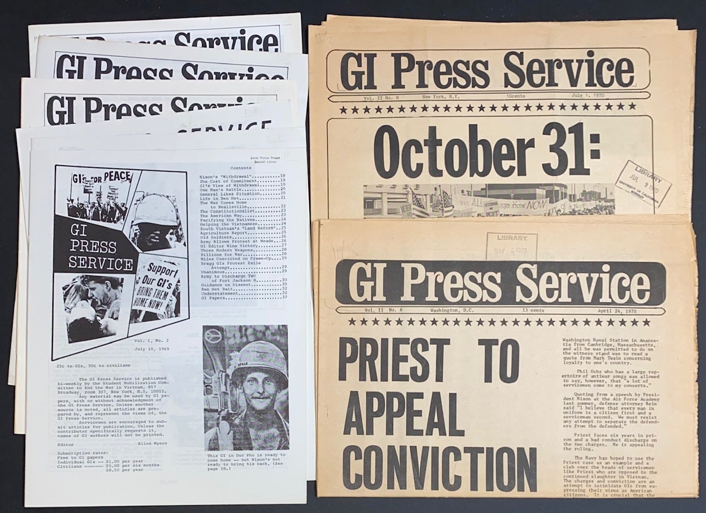 GI press service eight issues