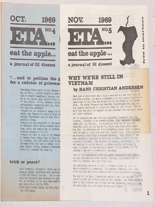 Cat.No: 329414 ETA... Eat the Apple: a journal for GI dissent [two issues