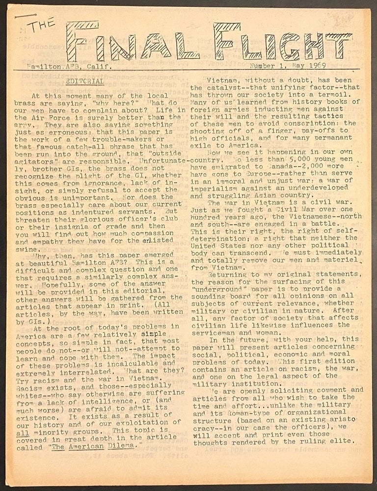 Cat.No: 329416 The Final Flight. No. 1 (May 1969)