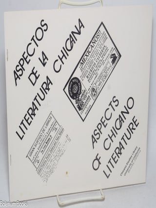 Cat.No: 329529 Aspectos de la Literatura Chicana / Aspects of Chicano Literature