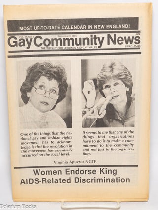 Cat.No: 329613 GCN: Gay Community News; the weekly for lesbians and gay males; vol. 11,...