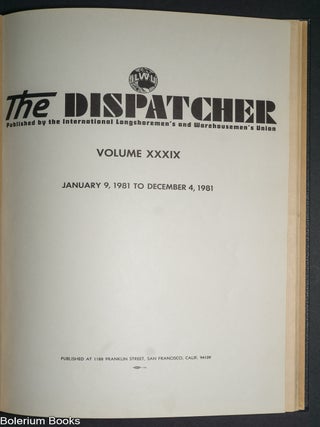 The Dispatcher, Vol. 39 [bound volume of all issues for 1981]