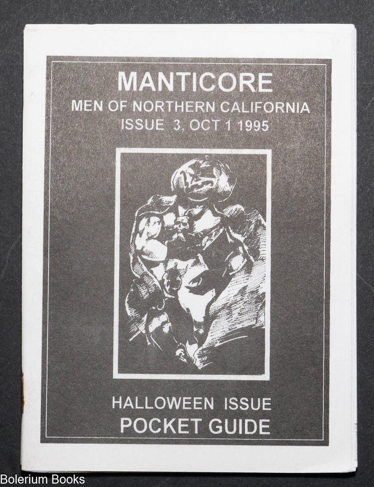 Cat.No: 329635 Manticore; men of Northern California, issue 3, Oct. 1, 1995; Halloween issue pocket guide