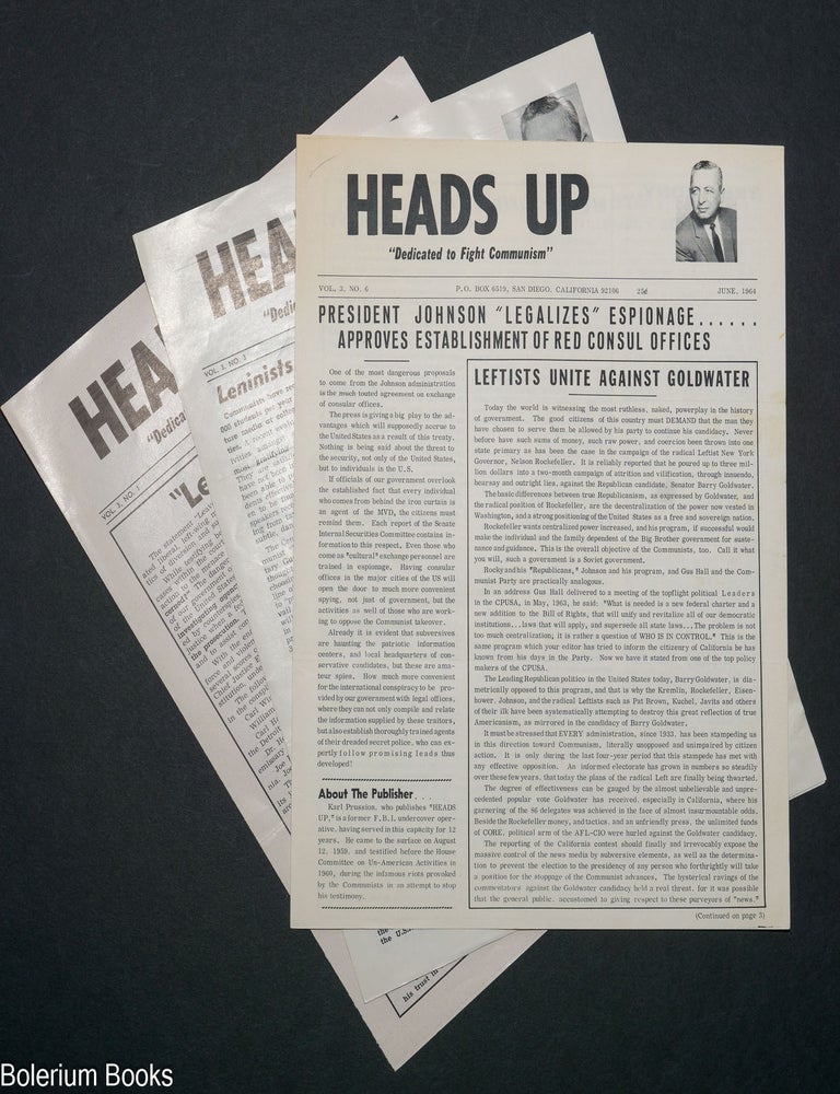 Cat.No: 329643 Heads Up "Dedicated to Fight Communism" [3 issues
