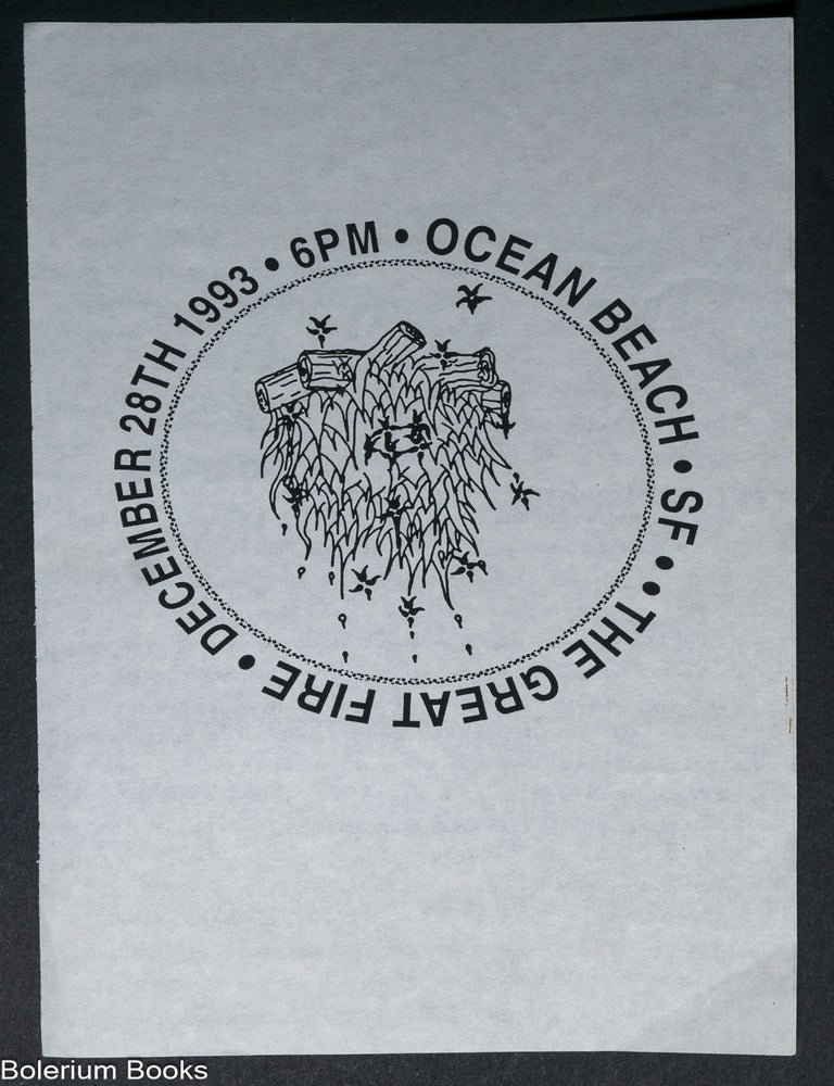 Cat.No: 329653 The Great Fire: December 28th 1993 6pm Ocean Beach SF