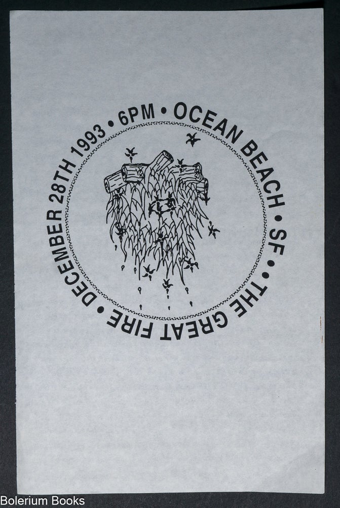 Cat.No: 329653 The Great Fire: December 28th 1993 6pm Ocean Beach SF