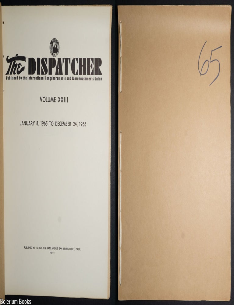 Cat.No: 329826 The Dispatcher, Vol. 23 [all issues for 1965]