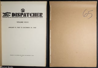 Cat.No: 329826 The Dispatcher, Vol. 23 [all issues for 1965