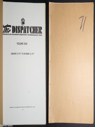 Cat.No: 329847 The Dispatcher, Vol. 29 [all issues for 1971
