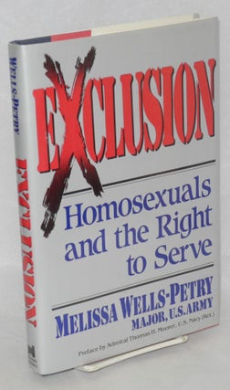 Cat.No: 32991 Exclusion: homosexuals and right to serve. Melissa Wells-Petry, U. S. Army,...