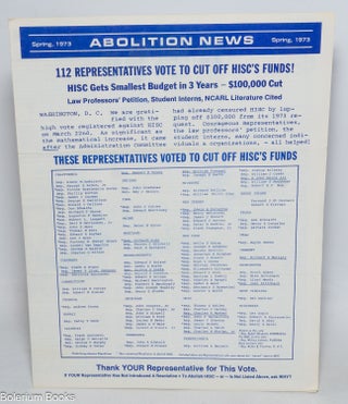 Cat.No: 330016 Abolition news. January 1973